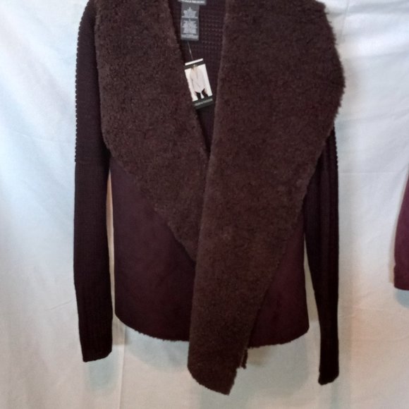 Chelsea & Theodore Faux Fur Cardigan - Picture 2 of 6